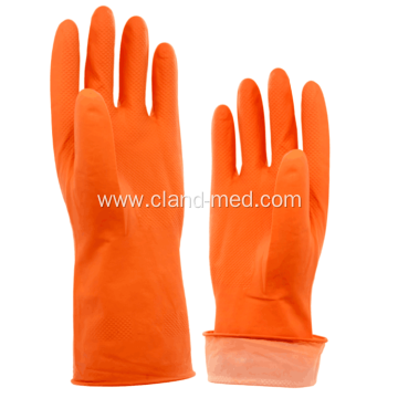 Yellow Rubber 100% Latex Household Gloves